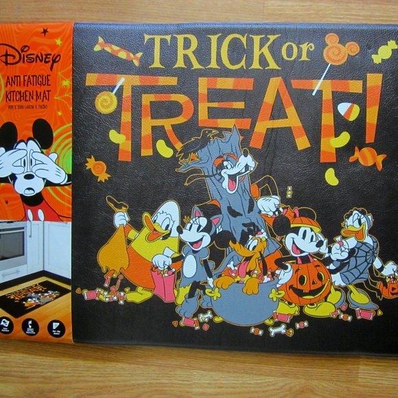 Disney Mickey Minnie Trick or Treat Halloween Anti Fatigue Kitchen Floor Mat - Picture 1 of 3